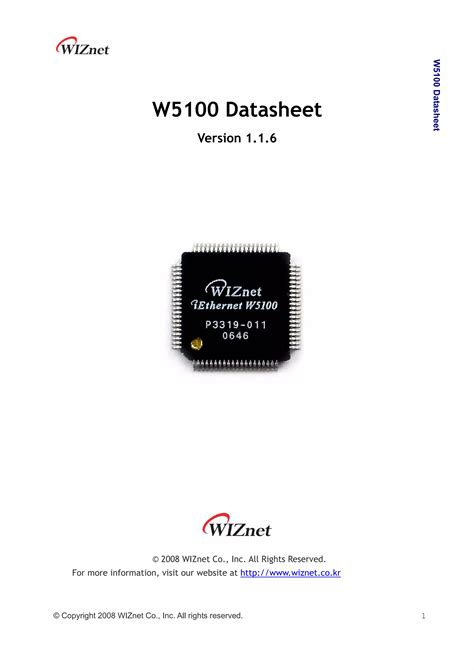 w5100 datasheet